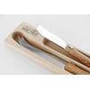 Coffret couteaux fromage olivier 2 pièces - Visuel 2